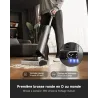 Aspirateur vertical D700 avec fonction serpillière et station de charge Blanc - UWANT - UWD700G