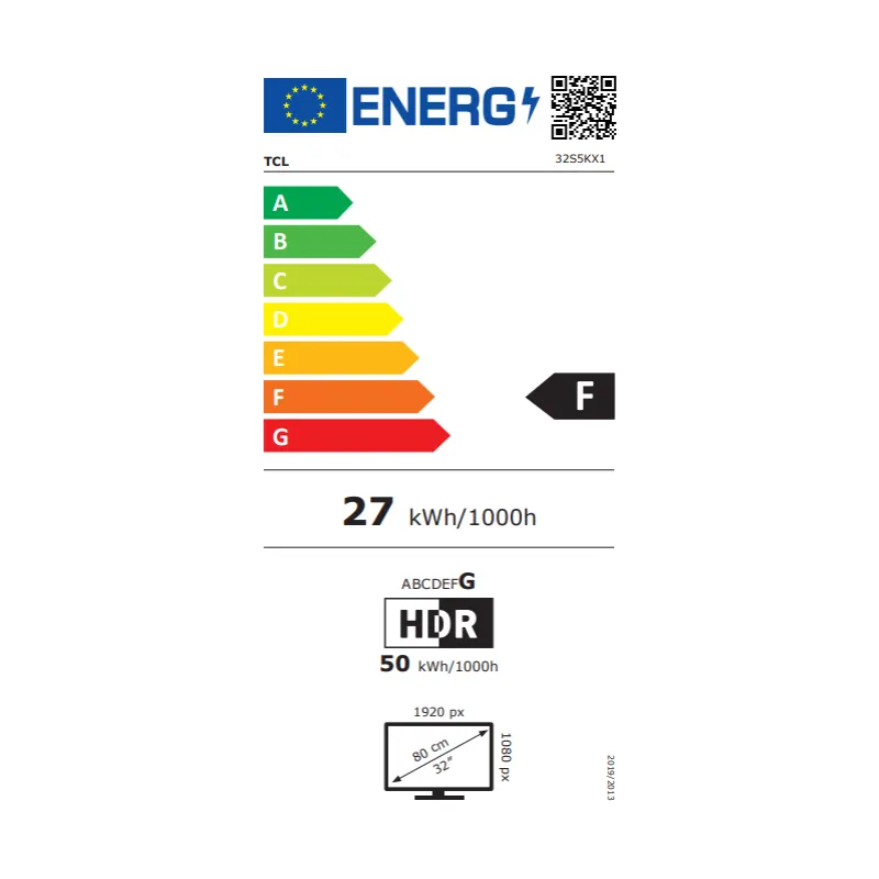TV - QLED - TCL - 80cm - FHD - 60Hz - Smart TV - 32S5K