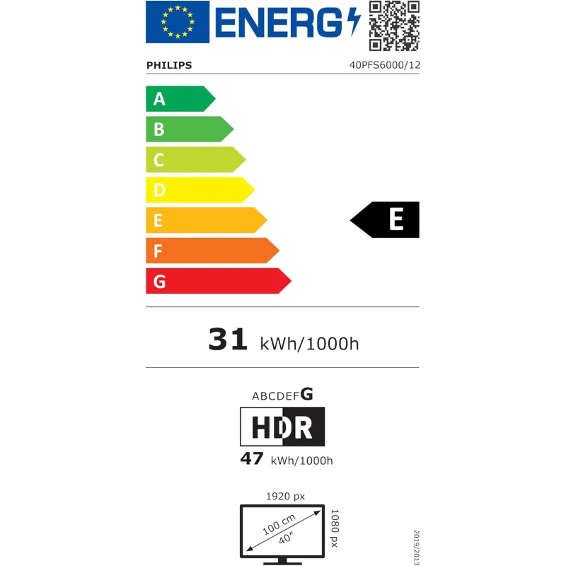 TV - LED - PHILIPS - 100cm - FHD - 60Hz - Smart TV - 40PFS6000/12