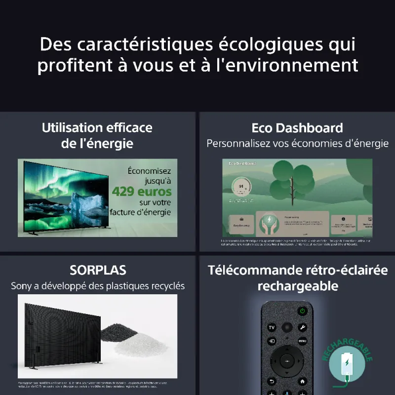 TV - OLED - SONY - 139cm - 4K - 120Hz - Smart TV - K55XR8APAEP