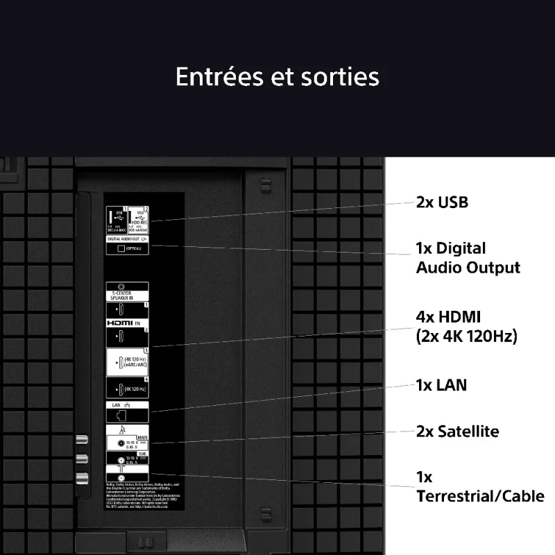 TV - OLED - SONY - 139cm - 4K - 120Hz - Smart TV - K55XR8APAEP