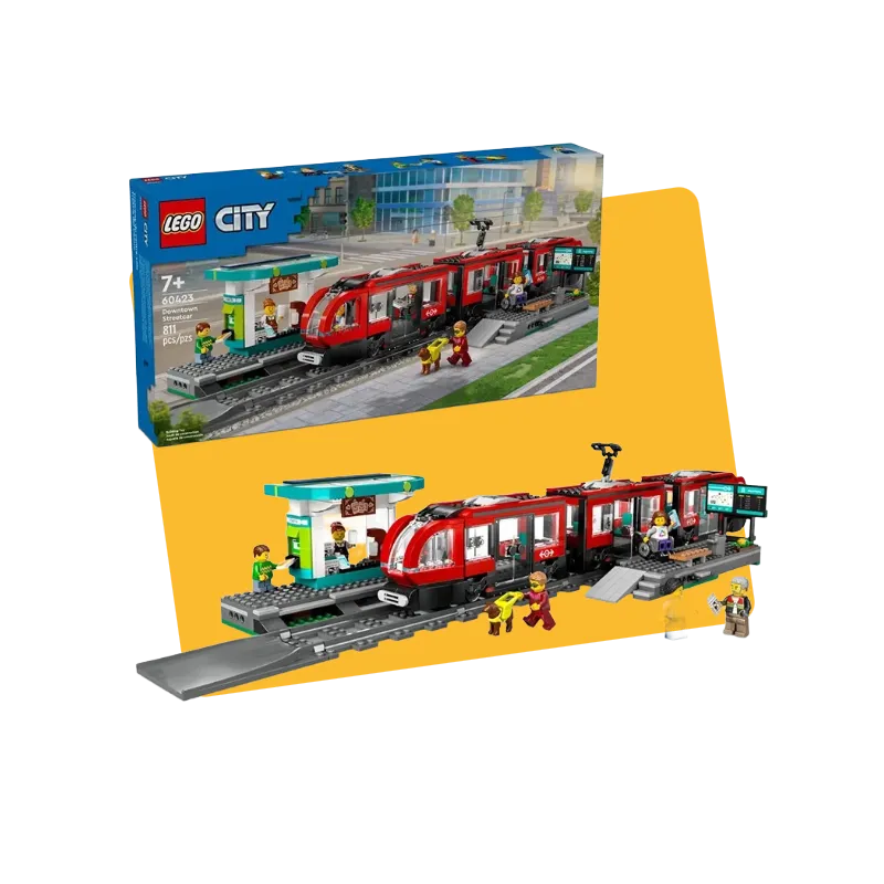 Le tramway et la station du centre-ville LEGO City - Dès 7 ans