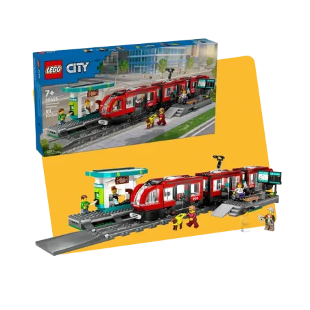 Le tramway et la station du centre-ville LEGO City - Dès 7 ans
