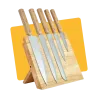 Set de 5 couteaux et support magnétique - LIVOO - MEC136