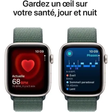 Apple Watch SE GPS 44mm boîtier starlight - APPLE - MXEW3QF/A
