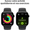 Apple Watch Series 11 GPS 42mm boîtier aluminium noir - APPLE - MEQT4ZR/A