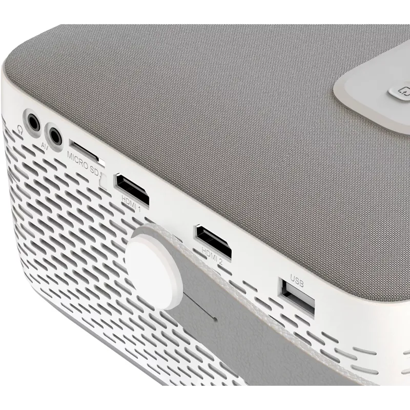 Vidéoprojecteur portable sans fil Bluetooth HD Blanc - RADIOLA - GRRAVPB301