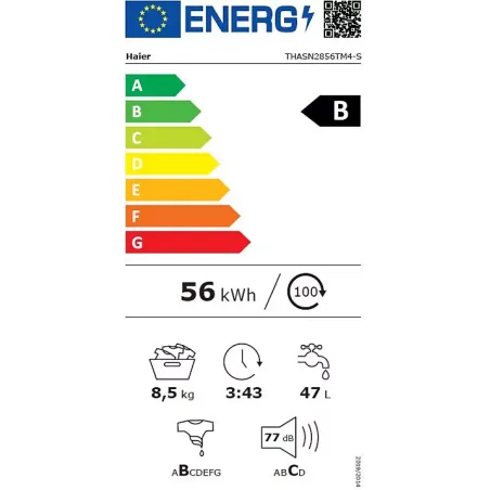 Lave-linge top 7kg 1400trs/min blanc - HAIER - THASN476TM4-S