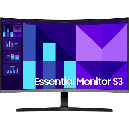 Écran PC incurvé Essential Monitor S3 FHD 32" noir - SAMSUNG - SAM_LS32D396GAUXEN