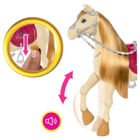 Barbie Mysteries La Grande Course-poursuite Cheval interactif avec sons MATTEL - Dès 3 ans
