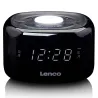 Radio réveil FM + veilleuse - LENCO - CR12BK