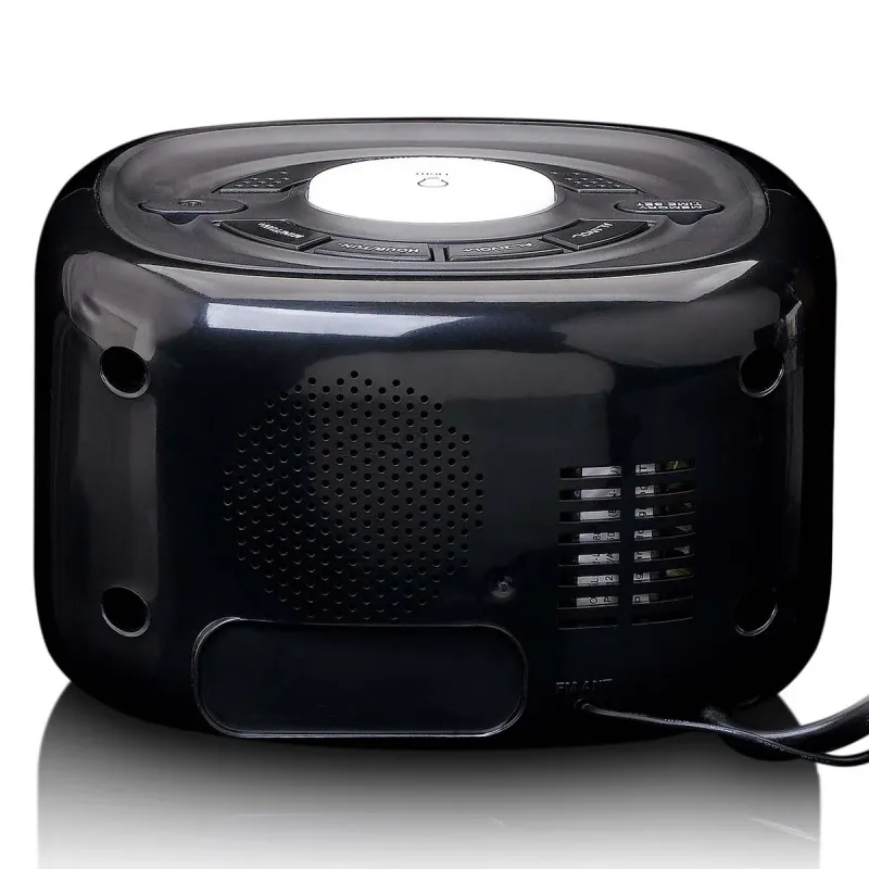 Radio réveil FM + veilleuse - LENCO - CR12BK