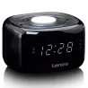 Radio réveil FM + veilleuse - LENCO - CR12BK