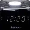 Radio réveil FM + veilleuse - LENCO - CR12BK