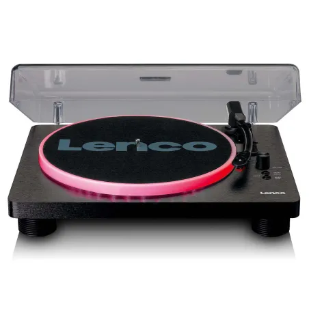 Platine vinyle avec haut-parleur et lumières - LENCO - LS50LEDBK