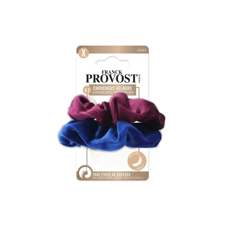 Lot de 2 chouchous GM en velours - FRANCK PROVOST - FRP0245