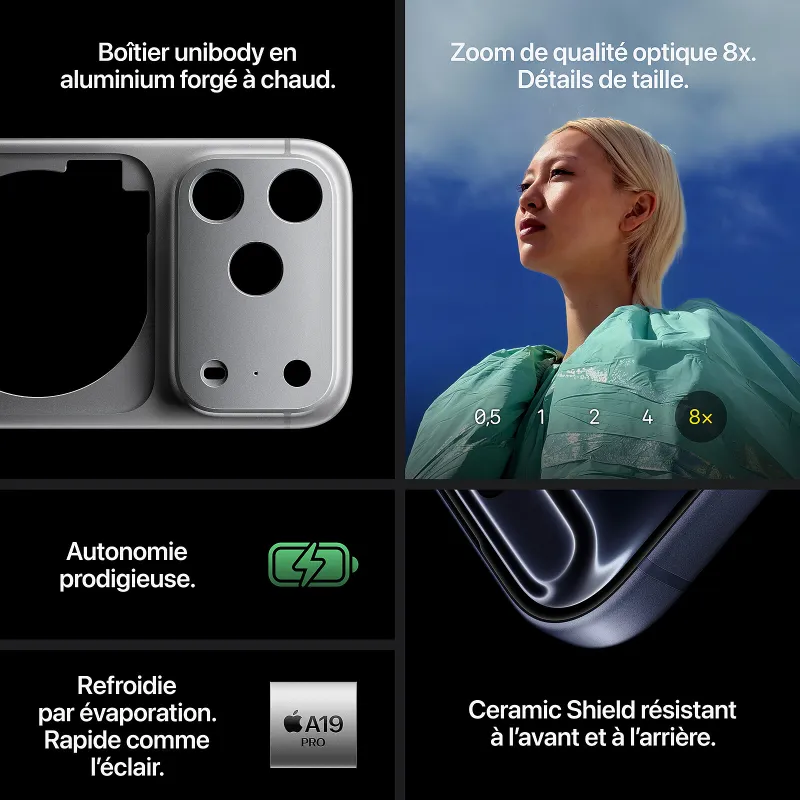 iPhone 17 Pro 256Go orange cosmique (ESIM) - APPLE - IPHONE17PRO256ORA