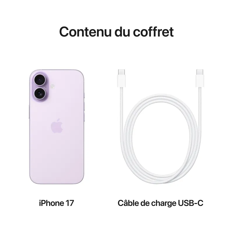 iPhone 17 256 Go lavande (ESIM) - APPLE - IPHONE17256JPNLAV
