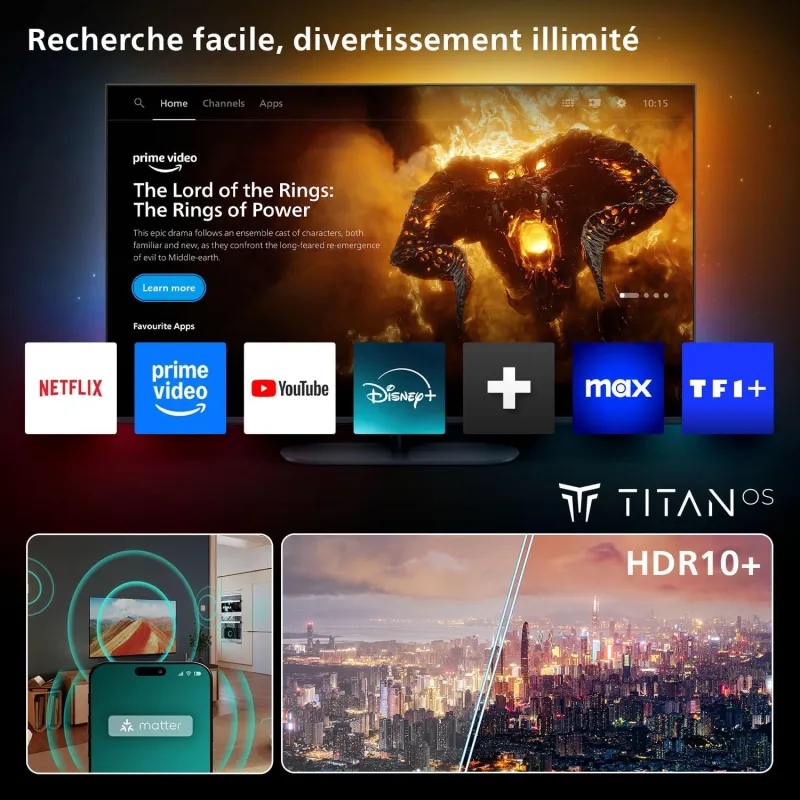 TV - QLED - PHILIPS - 189cm - 4K - 60Hz - Smart TV - 75PUS7800/12