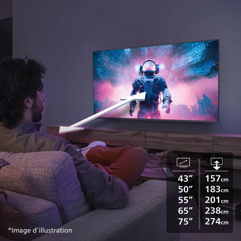 TV - QLED - PHILIPS - 189cm - 4K - 60Hz - Smart TV - 75PUS7800/12