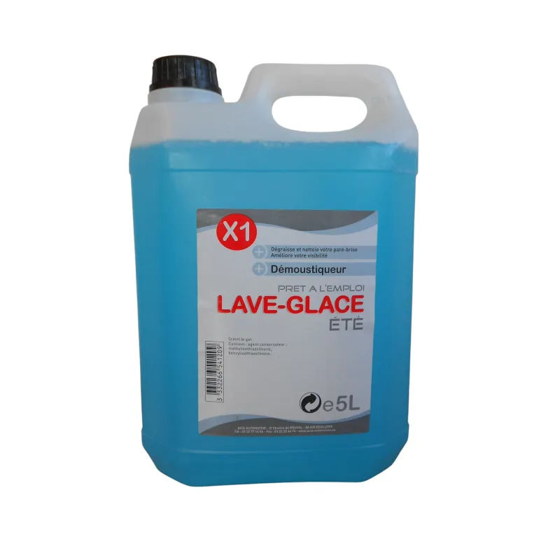 Lave-glace été sans parfum 5L Bleu - ACIA