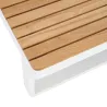 Table basse rectangulaire Persea 115 × 70 cm Blanc - NATERIAL