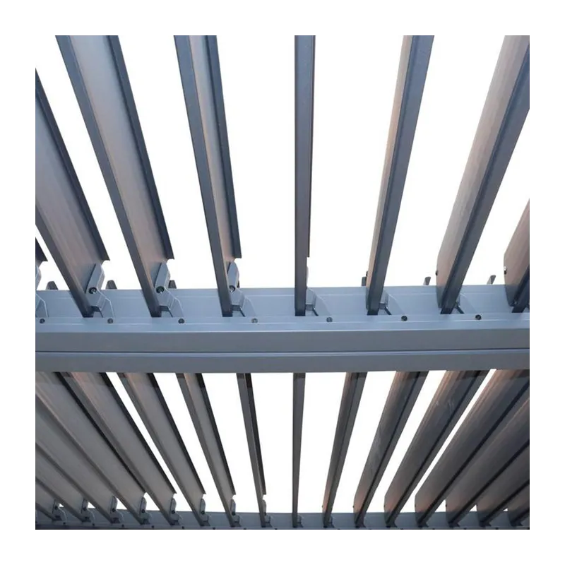 Pergola autoportante Evonis 4x3 m Gris - HESPERIDE