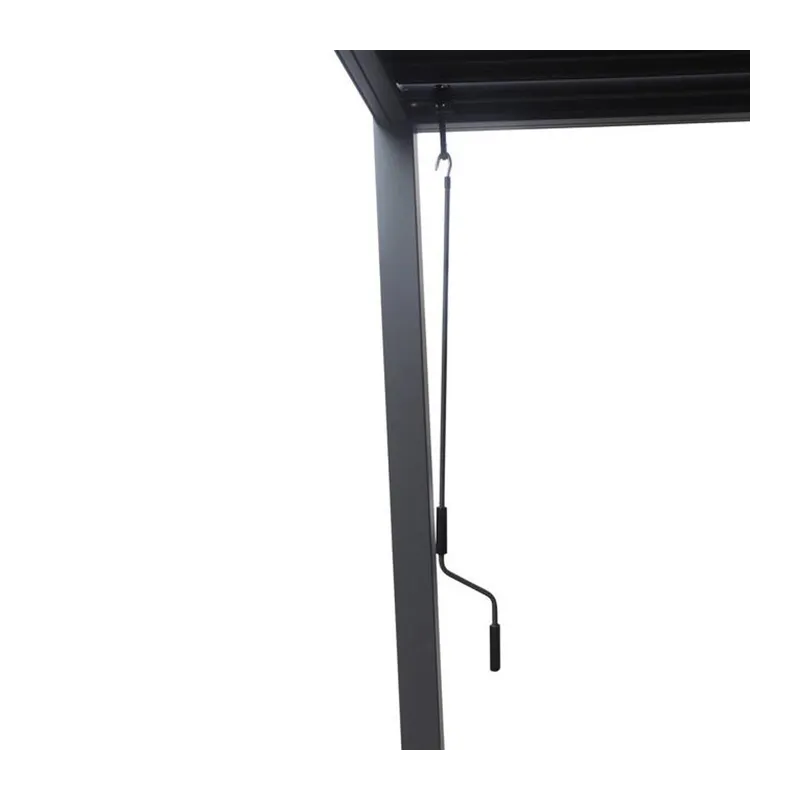 Pergola autoportante Evonis 4x3 m Gris - HESPERIDE