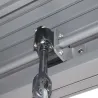 Pergola autoportante Evonis 4x3 m Gris - HESPERIDE