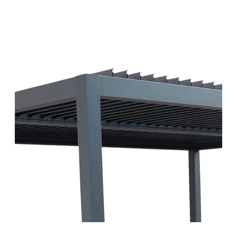 Pergola autoportante Evonis 4x3 m Gris - HESPERIDE