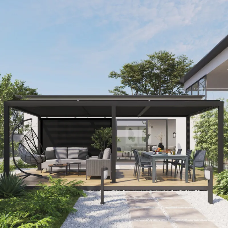 Pergola bioclimatique Clima 6,14x3,13 m Gris anthracite - NATERIAL