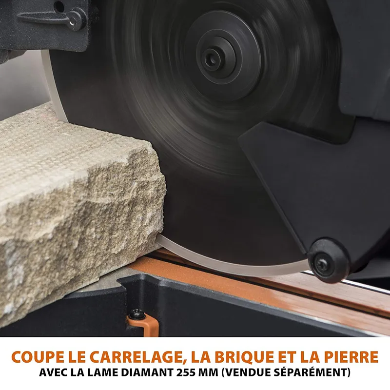 Scie à onglet radiale 255mm 2000 W R255SMS-DB+ - EVOLUTION POWER TOOLS