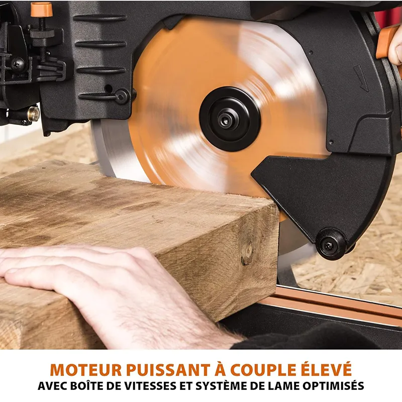 Scie à onglet radiale 255mm 2000 W R255SMS-DB+ - EVOLUTION POWER TOOLS
