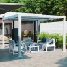 Salon de jardin Odyssea 4 places Blanc - NATERIAL