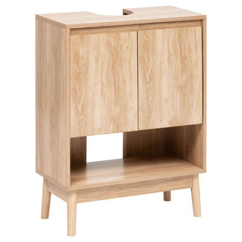 Meuble sous-lavabo Abana 2 portes Beige - 5FIVE