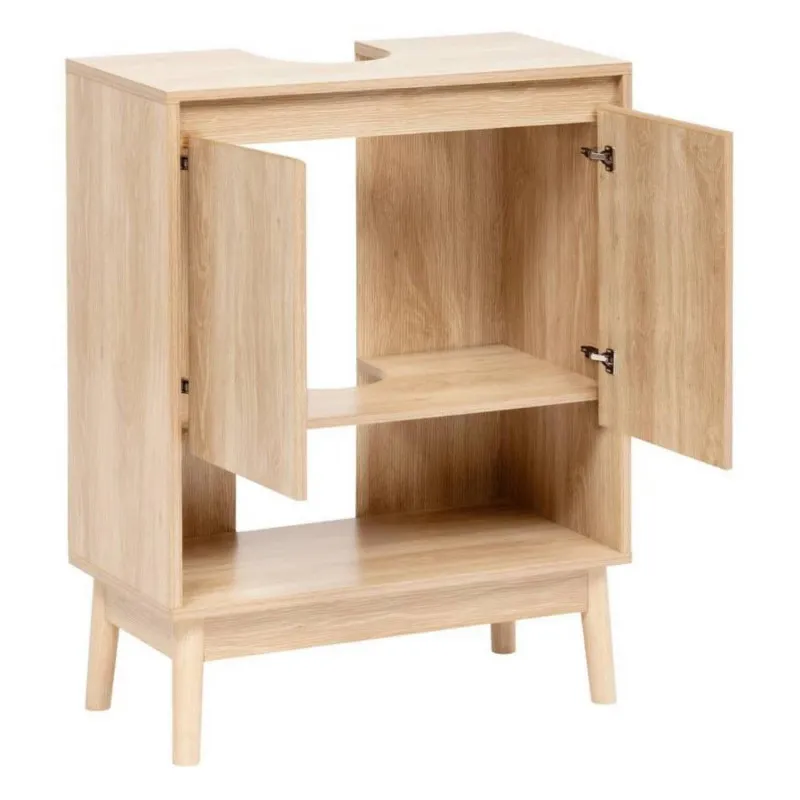 Meuble sous-lavabo Abana 2 portes Beige - 5FIVE