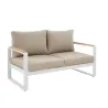 Canapé de jardin 2 places Persea Blanc/Beige - NATERIAL