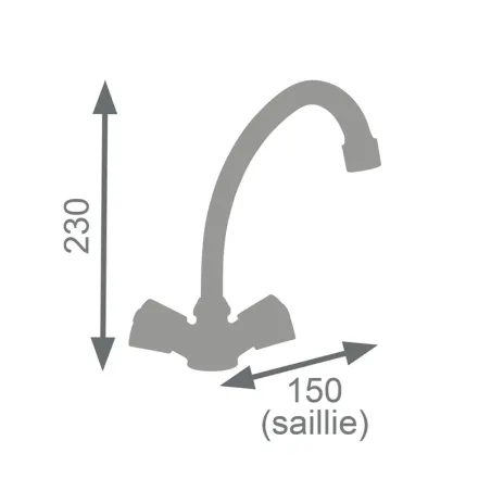 Mélangeur lavabo Bouty Chromé - EDOUARD ROUSSEAU