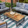 Table basse Persea 115×70 Gris - NATERIAL