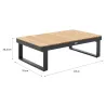 Table basse Persea 115×70 Gris - NATERIAL