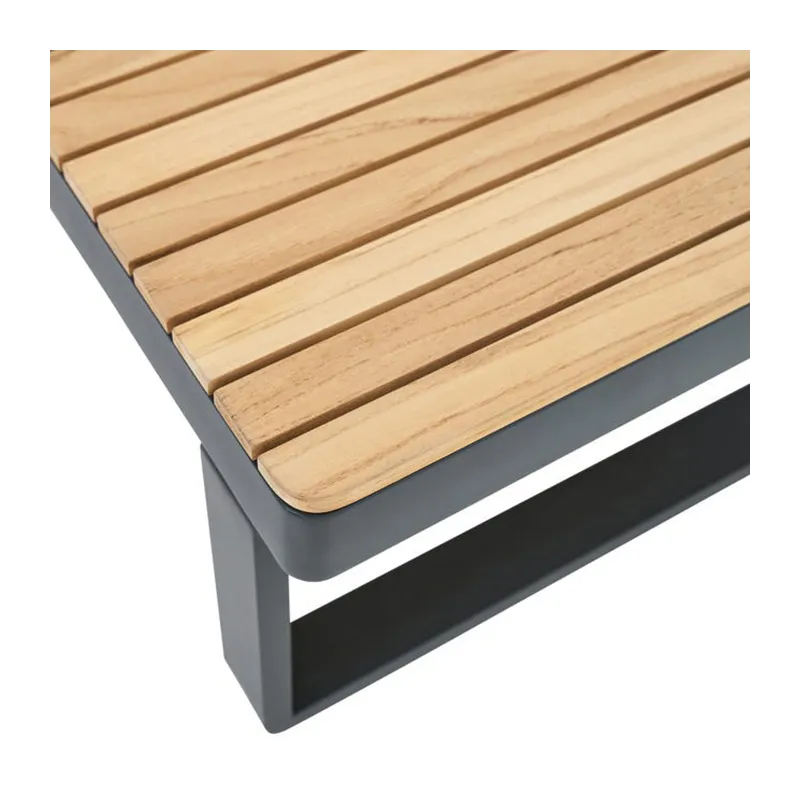 Table basse Persea 115×70 Gris - NATERIAL