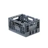 Bac de rangement pliable 19L Gris - PACK AND MOVE