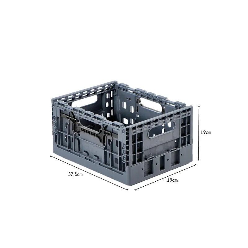 Bac de rangement pliable 19L Gris - PACK AND MOVE