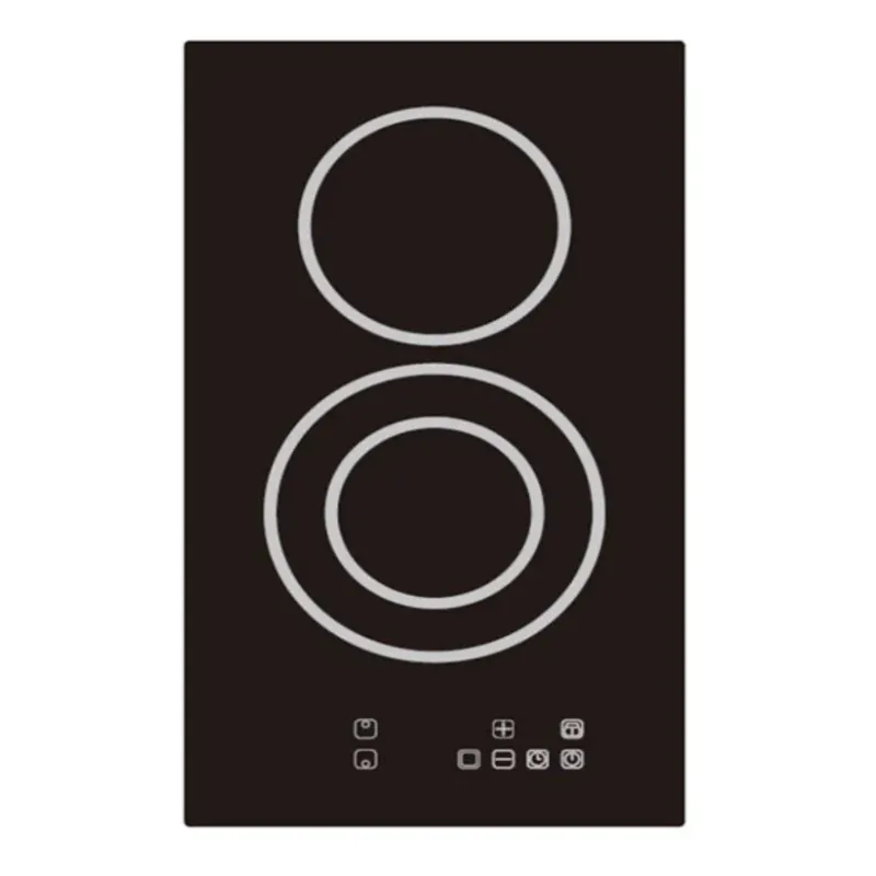 Plaque de cuisson vitrocéramique 2 feux 30cm - DEROSSO - NDR-VC2F