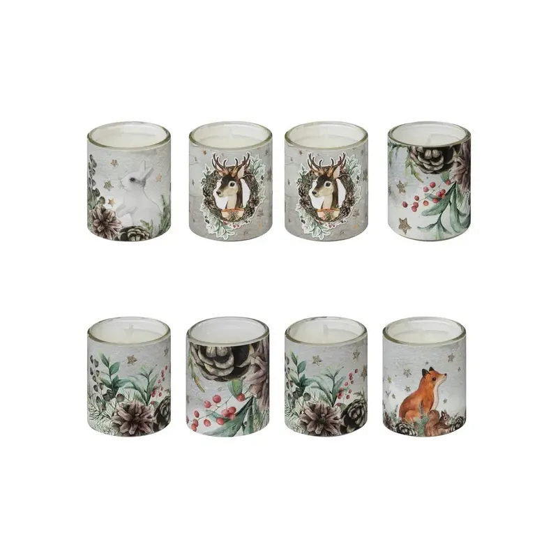 Coffret de 8 bougies parfumées "Mon beau Sapin"