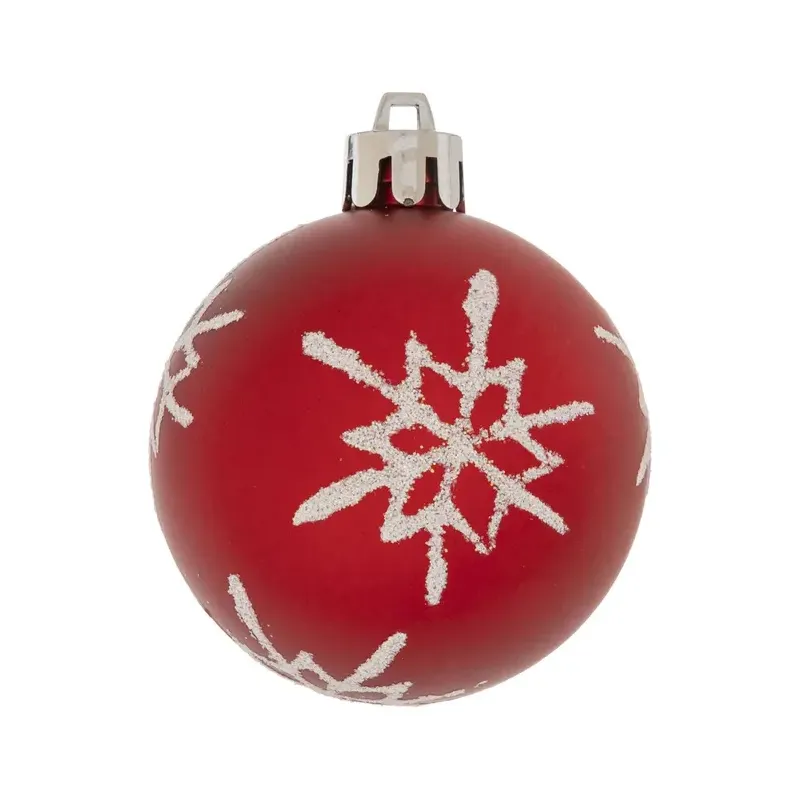 Kit sapin de Noel 44 pièces blanc/rouge