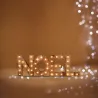 Mot noël lumineux 41 LED haut 15 cm blanc chaud