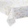 Nappe de table festive Noël motif étoiles dorées 140x240cm