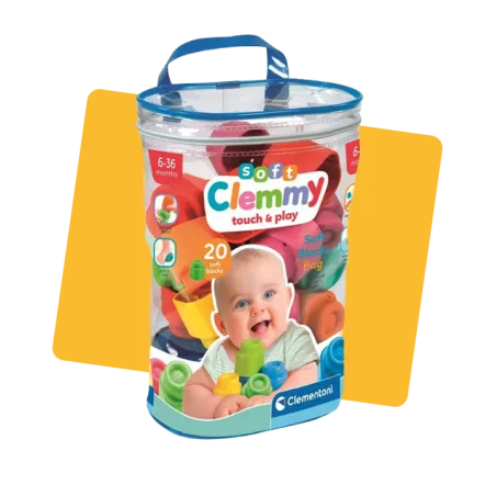 Sac de 20 blocs souples Clemmy CLEMENTONI - Dès 6 mois