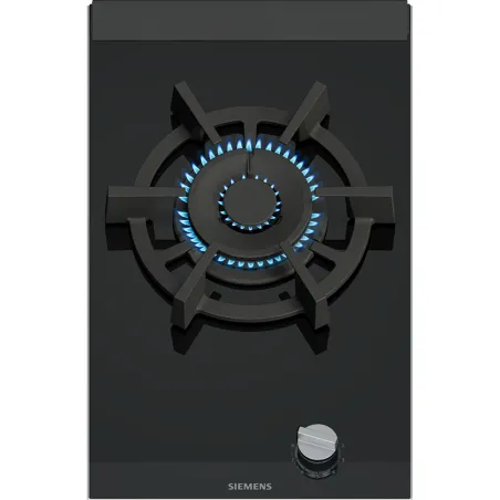 Domino à gaz iQ700 1 foyer 6000W 30cm Vitrocéramique Noir - SIEMENS - ER3A6AI10